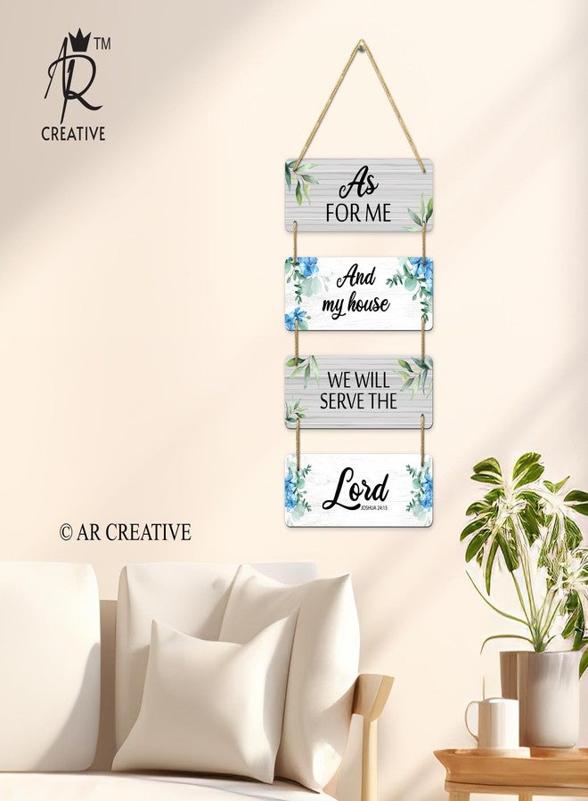 AR Creative لوحة جدارية من خشب MDF مزينة بآية من الكتاب المقدس من AR Creative، تحمل اقتباسات من الكتاب المقدس، مناسبة لتزيين المنزل والمكتب، مقاس 15 بوصة × 11 بوصة. - Image 3